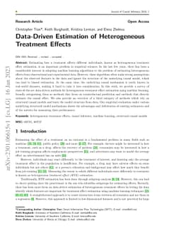 Data-Driven Estimation of Heterogeneous Treatment Effects
