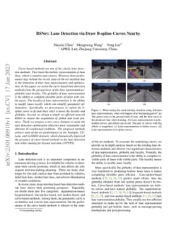 BSNet: Lane Detection via Draw B-spline Curves Nearby