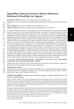 AppealMod: Inducing Friction to Reduce Moderator Workload of Handling
  User Appeals