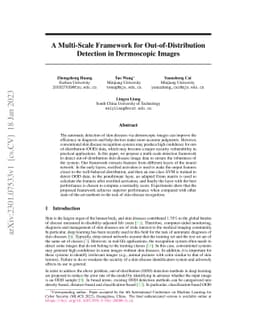 A Multi-Scale Framework for Out-of-Distribution Detection in Dermoscopic
  Images