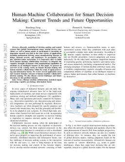 Human-Machine Collaboration for Smart Decision Making: Current Trends
  and Future Opportunities