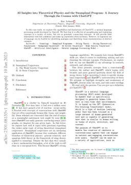 AI Insights into Theoretical Physics and the Swampland Program: A
  Journey Through the Cosmos with ChatGPT