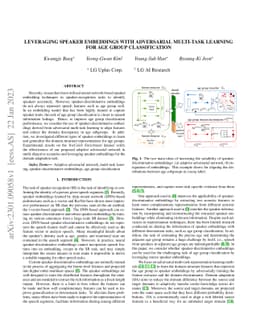 Leveraging Speaker Embeddings with Adversarial Multi-task Learning for
  Age Group Classification