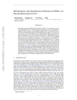 Rethinking the Expressive Power of GNNs via Graph Biconnectivity