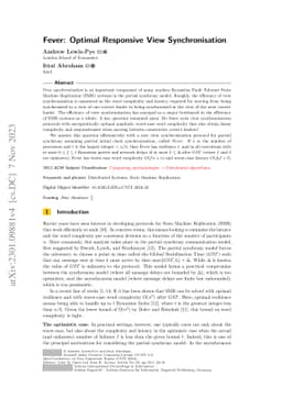 Fever: Optimal Responsive View Synchronisation