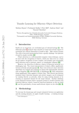 Transfer Learning for Olfactory Object Detection