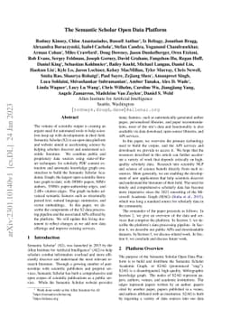 The Semantic Scholar Open Data Platform