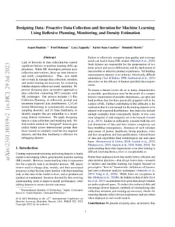 Designing Data: Proactive Data Collection and Iteration for Machine
  Learning