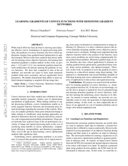 Learning Gradients of Convex Functions with Monotone Gradient Networks