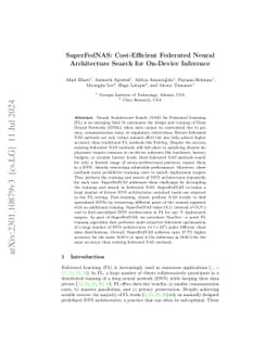 SuperFedNAS: Cost-Efficient Federated Neural Architecture Search for
  On-Device Inference