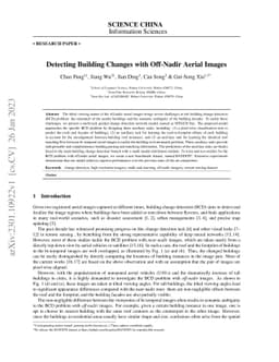Detecting Building Changes with Off-Nadir Aerial Images