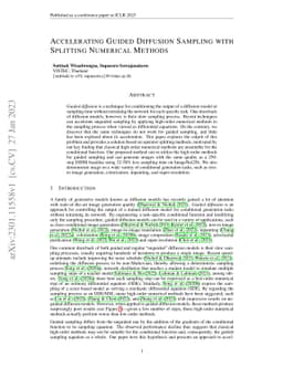 Accelerating Guided Diffusion Sampling with Splitting Numerical Methods