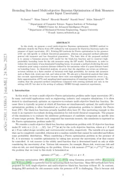 Bounding Box-based Multi-objective Bayesian Optimization of Risk
  Measures under Input Uncertainty