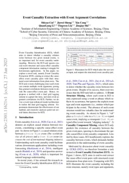 Event Causality Extraction with Event Argument Correlations