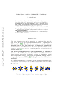Octupoles for octahedral symmetry