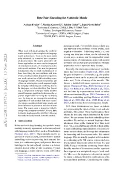 Byte Pair Encoding for Symbolic Music