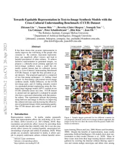 Towards Equitable Representation in Text-to-Image Synthesis Models with
  the Cross-Cultural Understanding Benchmark (CCUB) Dataset