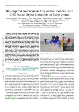 Bio-inspired Autonomous Exploration Policies with CNN-based Object
  Detection on Nano-drones