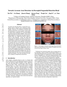 Towards Accurate Acne Detection via Decoupled Sequential Detection Head