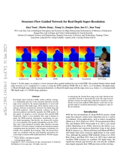 Structure Flow-Guided Network for Real Depth Super-Resolution