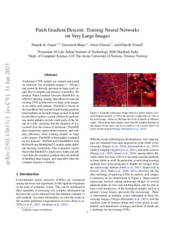 Patch Gradient Descent: Training Neural Networks on Very Large Images