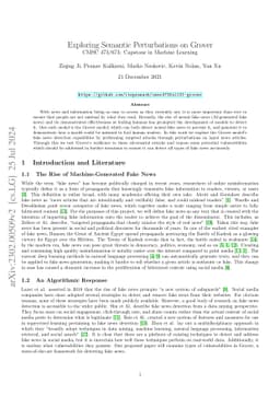 Exploring Semantic Perturbations on Grover