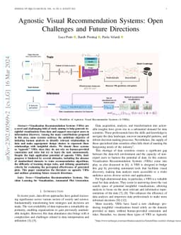 Agnostic Visual Recommendation Systems: Open Challenges and Future
  Directions