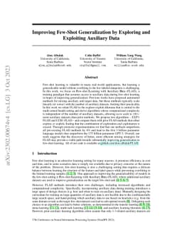 Improving Few-Shot Generalization by Exploring and Exploiting Auxiliary
  Data