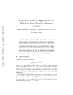 Riemannian Stochastic Approximation for Minimizing Tame Nonsmooth Objective Functions