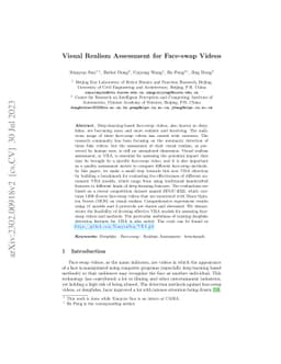 Visual Realism Assessment for Face-swap Videos