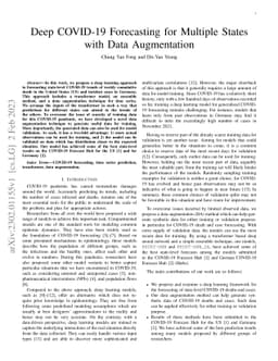 Deep COVID-19 Forecasting for Multiple States with Data Augmentation