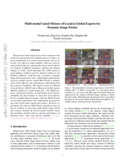 Multi-modal Gated Mixture of Local-to-Global Experts for Dynamic Image
  Fusion