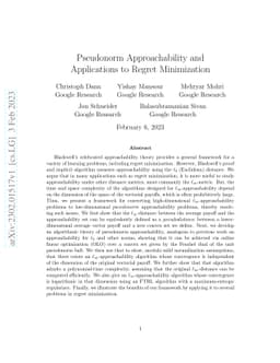 Pseudonorm Approachability and Applications to Regret Minimization