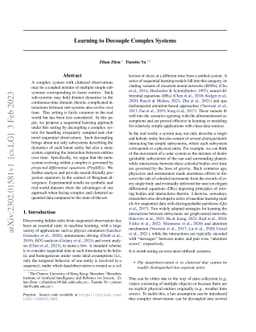 Learning to Decouple Complex Systems