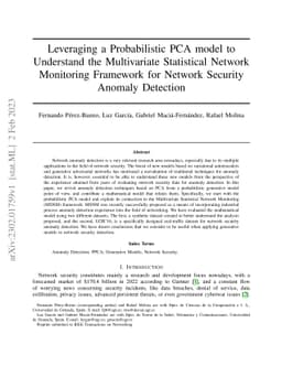 Leveraging a Probabilistic PCA Model to Understand the Multivariate
  Statistical Network Monitoring Framework for Network Security Anomaly
  Detection