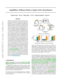 AdaptDiffuser: Diffusion Models as Adaptive Self-evolving Planners