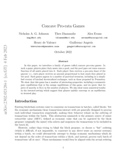 Concave Pro-rata Games