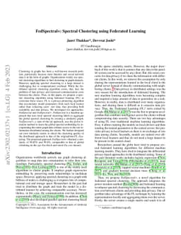 FedSpectral+: Spectral Clustering using Federated Learning