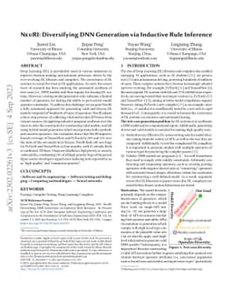 NeuRI: Diversifying DNN Generation via Inductive Rule Inference