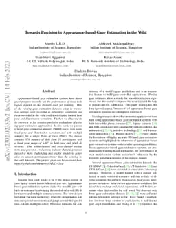 Towards Precision in Appearance-based Gaze Estimation in the Wild