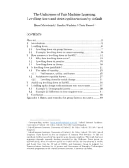 The Unfairness of Fair Machine Learning: Levelling down and strict
  egalitarianism by default