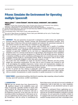 PAseos Simulates the Environment for Operating multiple Spacecraft