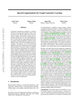 Spectral Augmentations for Graph Contrastive Learning