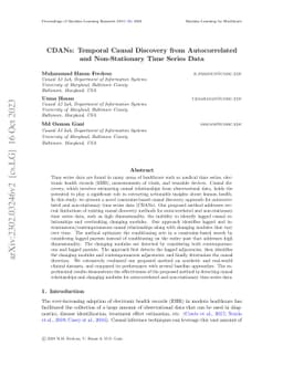 CDANs: Temporal Causal Discovery from Autocorrelated and Non-Stationary
  Time Series Data