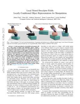 Local Neural Descriptor Fields: Locally Conditioned Object
  Representations for Manipulation