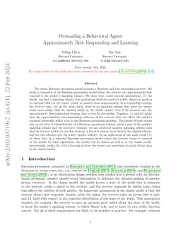 Persuading a Behavioral Agent: Approximately Best Responding and
  Learning