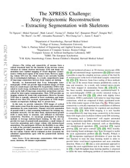 The XPRESS Challenge: Xray Projectomic Reconstruction -- Extracting
  Segmentation with Skeletons
