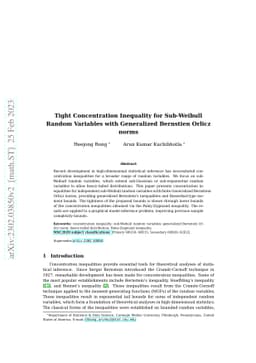 Tight Concentration Inequality for Sub-Weibull Random Variables with
  Generalized Bernstien Orlicz norm