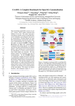 COMBO: A Complete Benchmark for Open KG Canonicalization