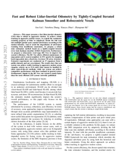 FR-LIO: Fast and Robust Lidar-Inertial Odometry by Tightly-Coupled
  Iterated Kalman Smoother and Robocentric Voxels
